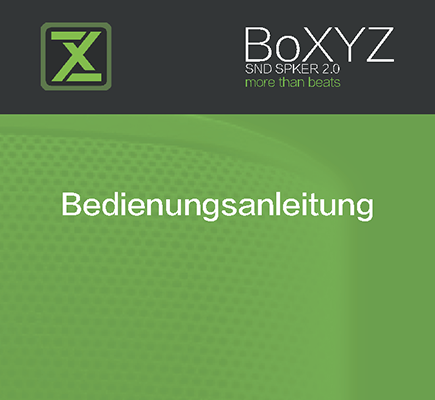 Deckblatt der Bedienungsanleitung von BoXYZ